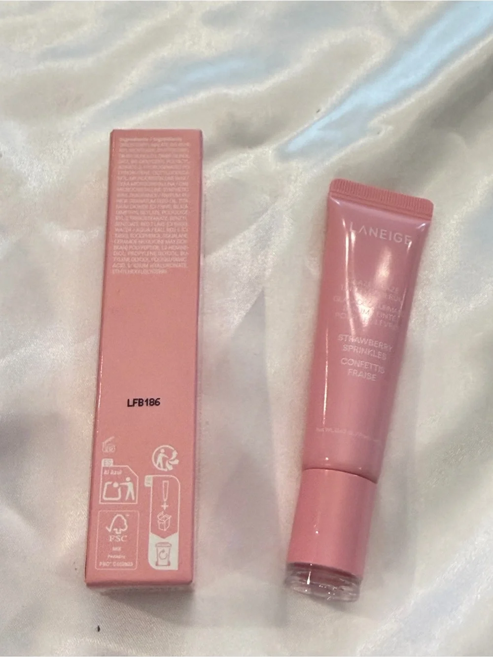 LANEIGE Glaze Craze Tinted Lip Serum Strawberry Spinkles 0.42 oz New